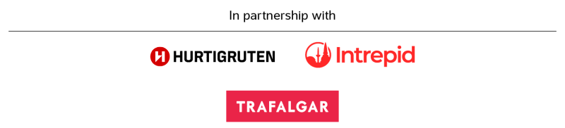 In partnership with | Hurtigruten, Intrepid, Trafalgar