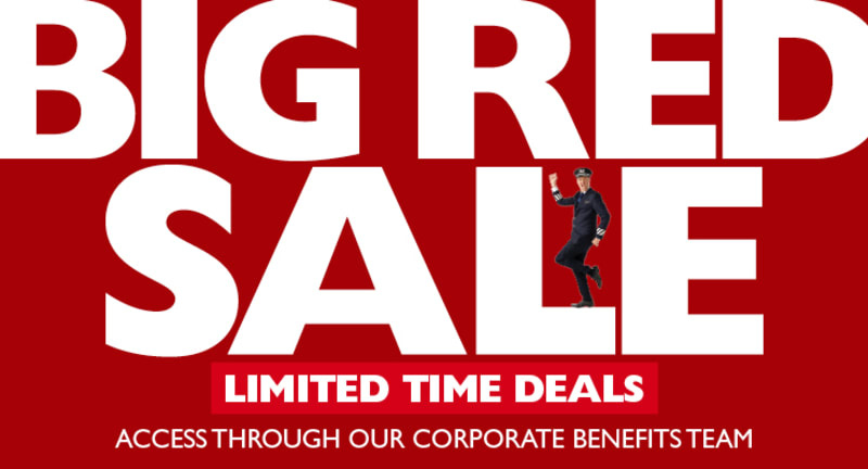 BIG RED SALE - Access Through Our Corporate Benefits Team