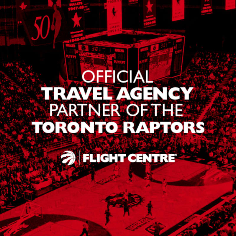 Official Travel Agency partner of the Toronto Raptors