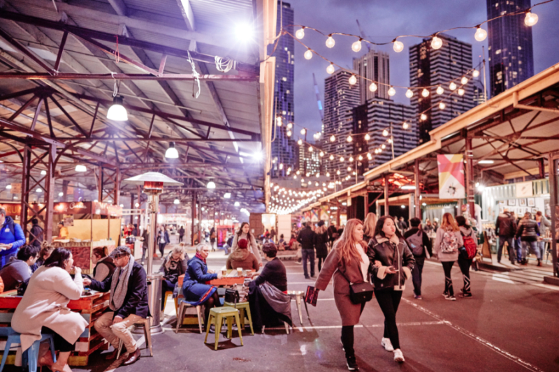 Queen Victoria Market Winter Melbourne