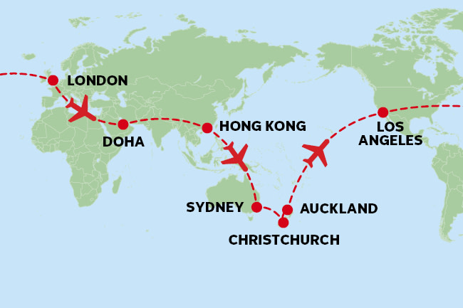 Continent-based map guide