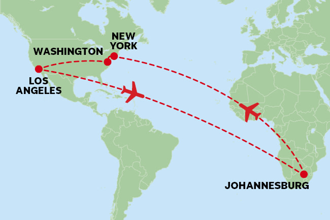 City hopping map guide