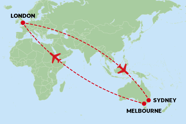 Fly in, fly out map guide