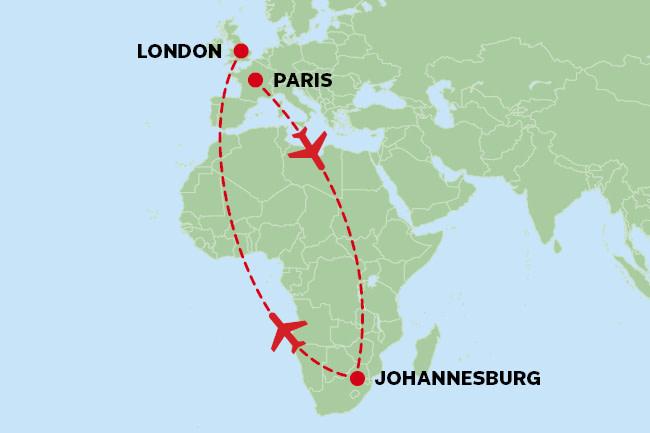 Fly in, fly out map guide