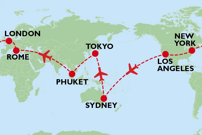 Continent-based map guide